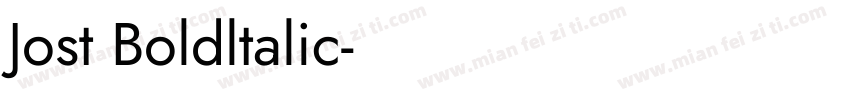 Jost Boldltalic字体转换